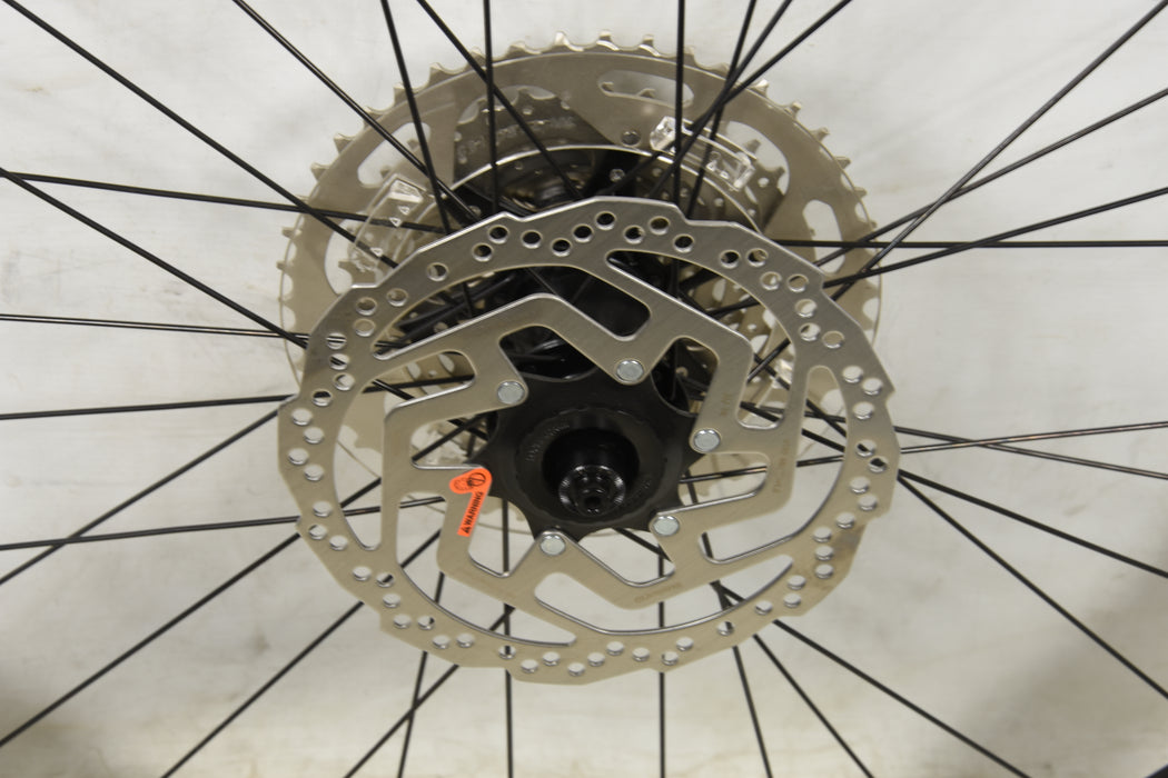 27.5" 650B Centre Lock 180mm Disc Rear Wheel Deore M4100 10 speed Complete With tyre + Tube