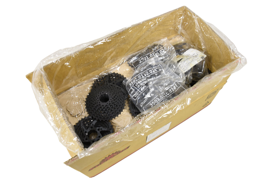 Wholesale Job Lot Box of 50 x  Sun Race 11 - 34 Teeth 9 Speed Cassette Shimano Freehub Compatible Black Sunrace