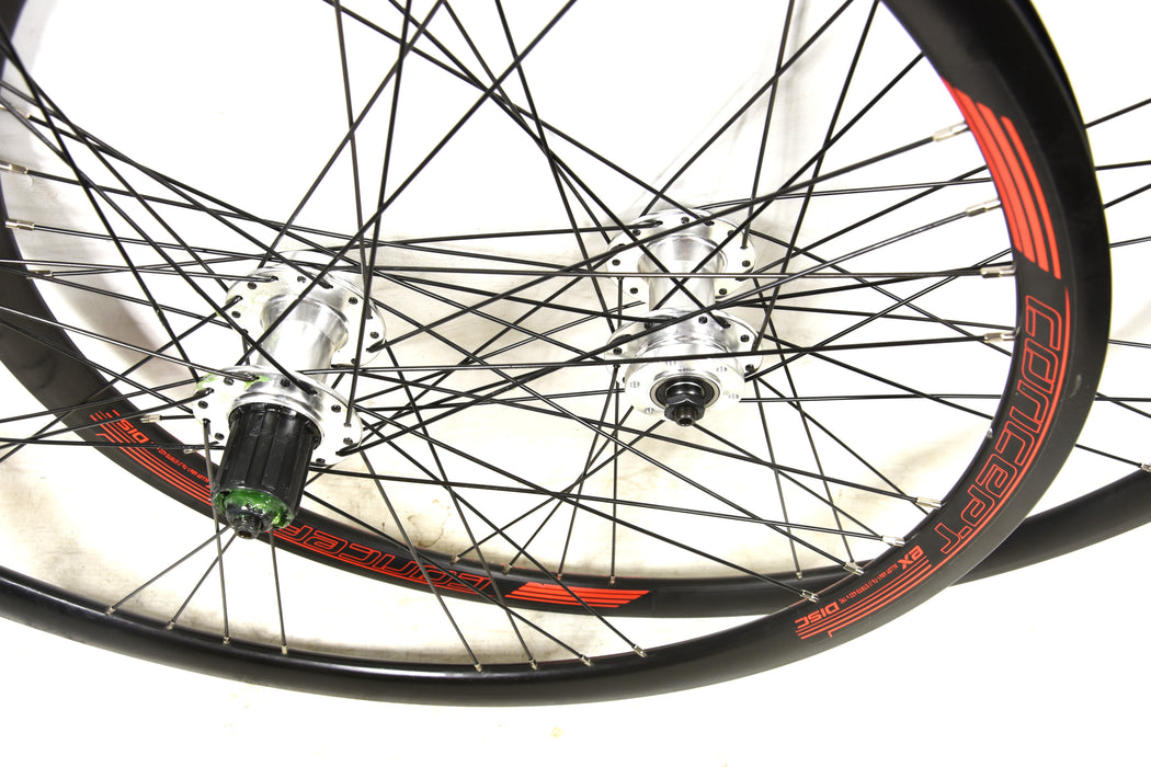 PAIR 29ER (622 x19) 8,9 OR 10 CASSETTE XC MTB WHEELS CONCEPT DISC BLACK RIMS WITH SEALED BEARING HUB