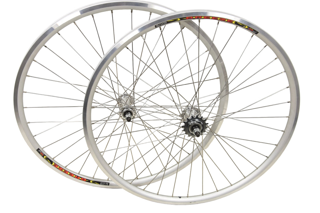 PAIR 26x1.75 (559 - 18) RIM FLIP FLOP FIXIE BIKE WHEELS SEALED HUBS-MTB CONVERSIONS