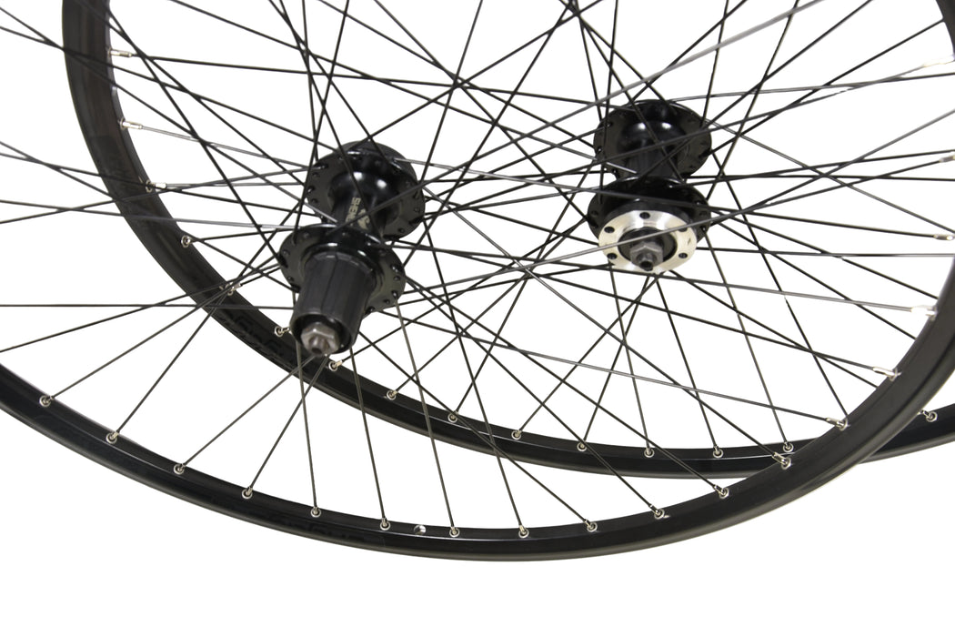 700c 29er WHEELS 622 x 19 Q/R DISC HUB CASSETTE 8/9/10 SPEED BLACK 100/135mm