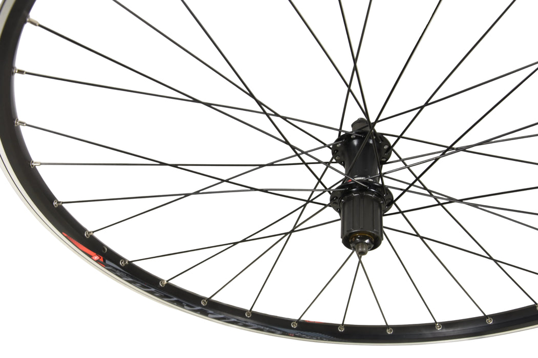 700c (622–17) SHIMANO FH-RM30 8-9-10 SPEED CASSETTE REAR HYBRID BIKE WHEEL BLACK