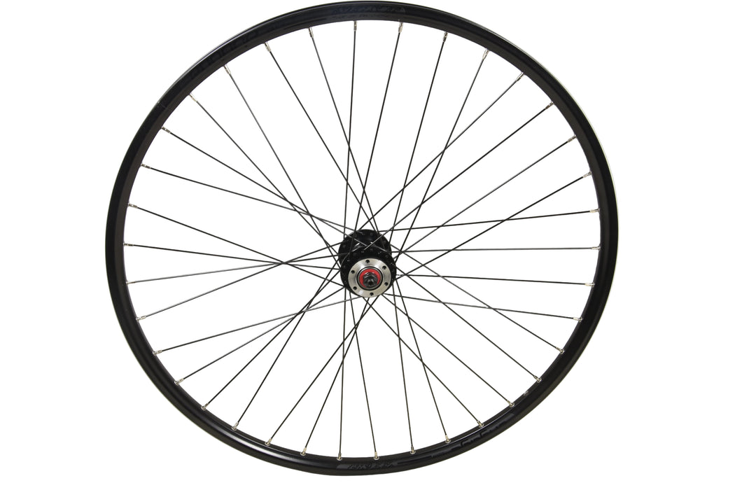 29er 700c Quick Release Disc Hub Bike Front Wheel 622 - 19 Rim Black 6 bolt hub Sealed Bearing
