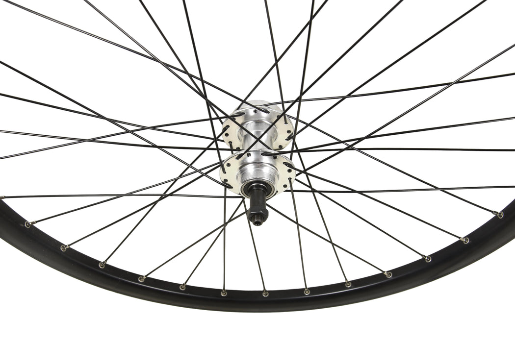 27.5" 650B REAR WHEEL DISC 6 7 SPEED SCREW ON FREEWHEEL HUB MTB BIKE BLACK 584 - 21 RIM