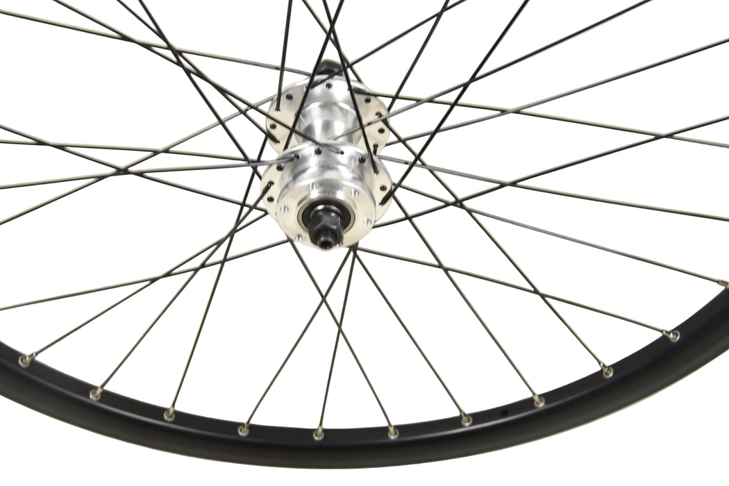 27.5" 650B REAR WHEEL DISC 6 7 SPEED SCREW ON FREEWHEEL HUB MTB BIKE BLACK 584 - 21 RIM