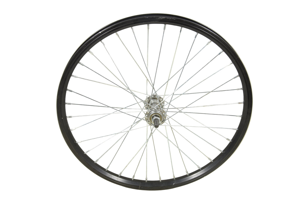 20 x 1.75 FRONT ALLOY 406 RIM WHEEL IDEAL FOLDERS, SHOPPERS,KIDS BIKES 100mm OLD BLACK D/WALL SCRATCHED