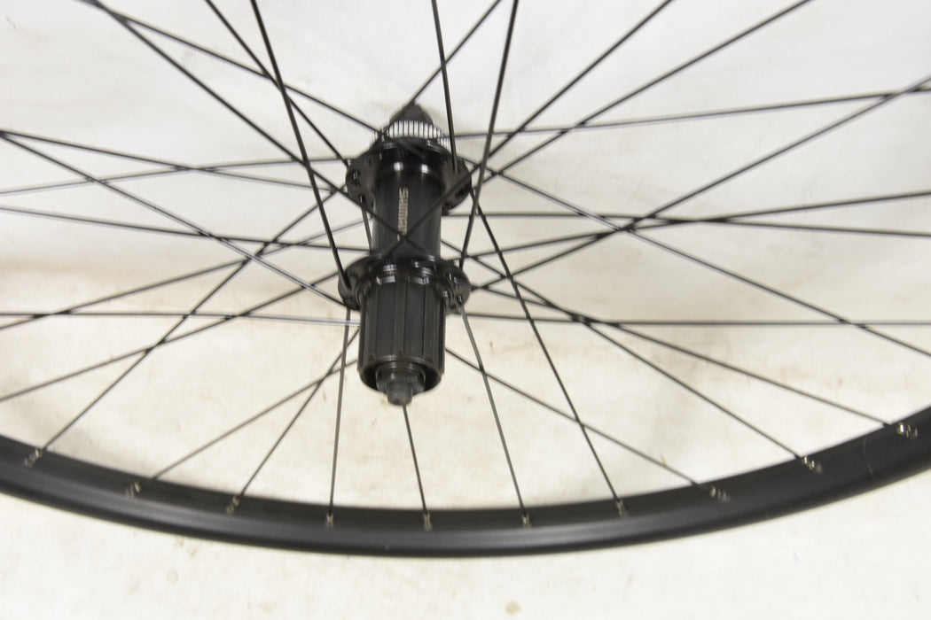 PAIR 29er CENTRE LOCK DISC WHEELS SHIMANO FH-TX505 8/9/10 SPEED 622 - 25 RIM MINOR MARKS