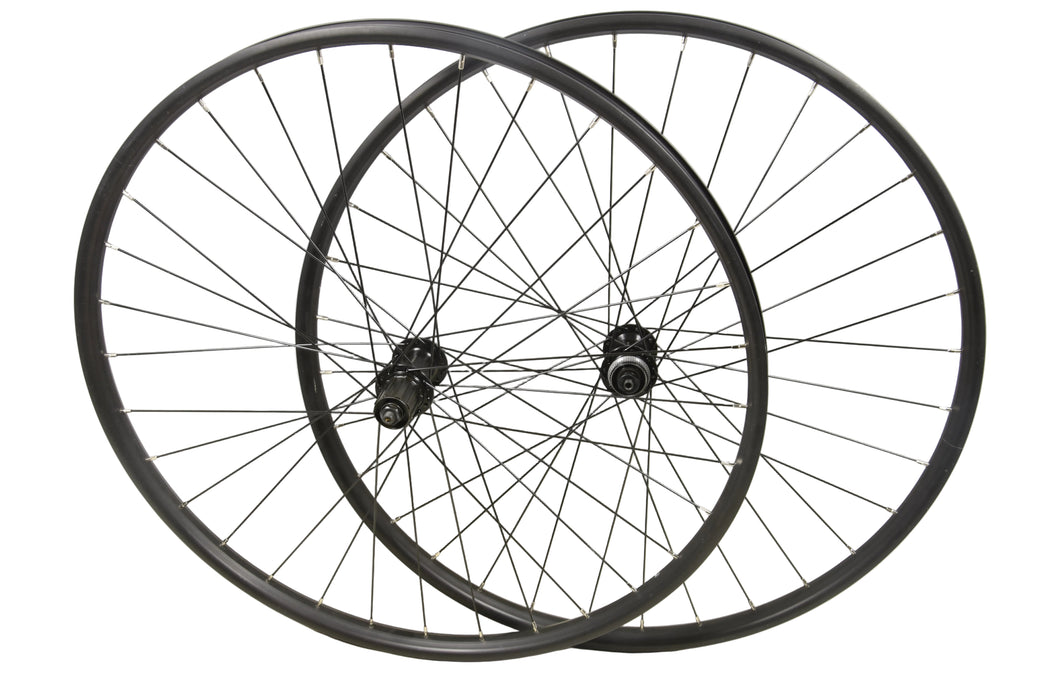 PAIR 29er CENTRE LOCK DISC WHEELS SHIMANO FH-TX505 8/9/10 SPEED 622 - 25 RIM MINOR MARKS