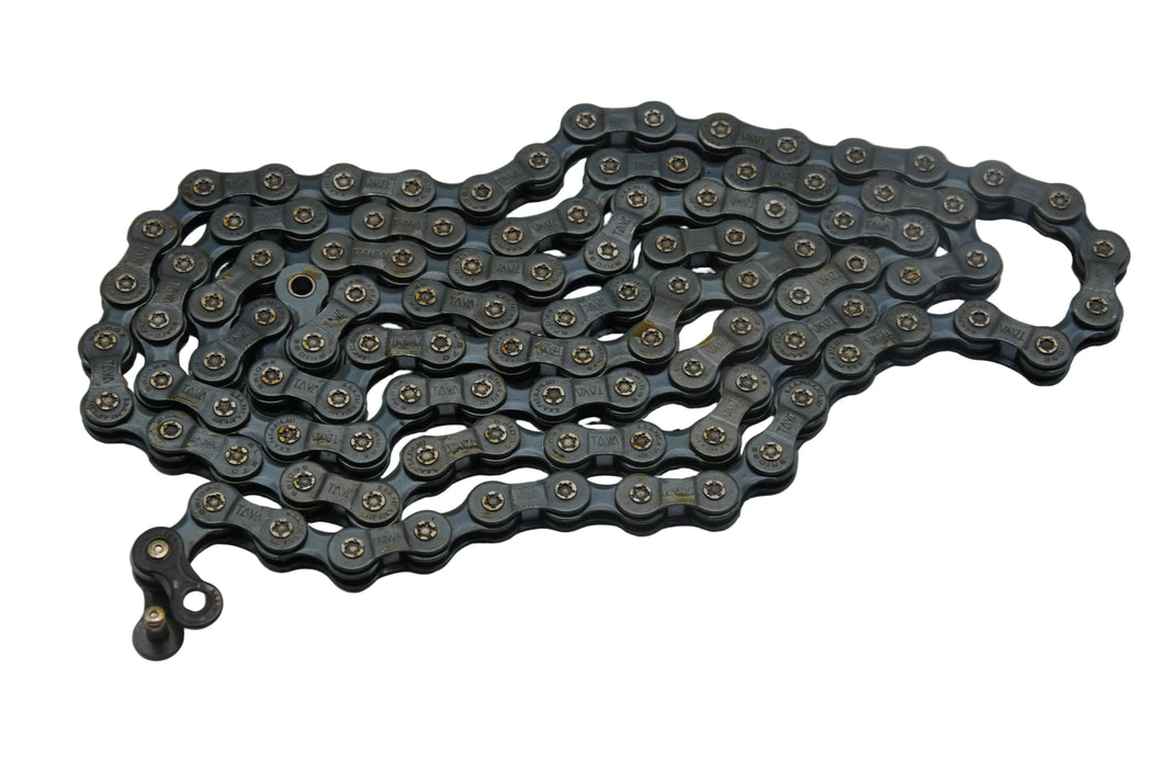 JOB LOT 50 x  3/32 BICYCLE CHAIN 3/32 X 108 LINK 54" VINTAGE TAYA 50F CHAIN 5/6 SPEED JOBLOT