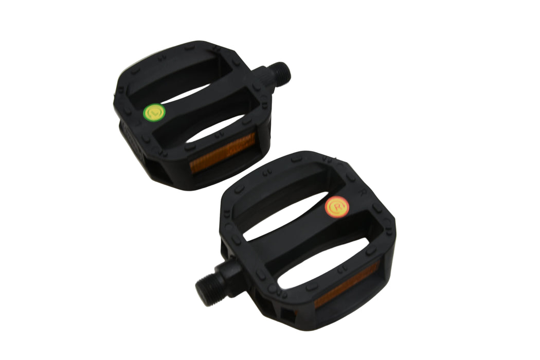 9/16" Kid's Junior Platform Bicycle Bike Black Pedals For Cycles 12 14 16 Wheel 75mm