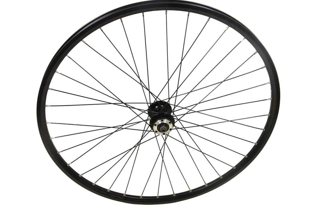 29er 700c Quick Release Disc Hub Bike Front Wheel 622 - 19 Rim Black 6 bolt hub