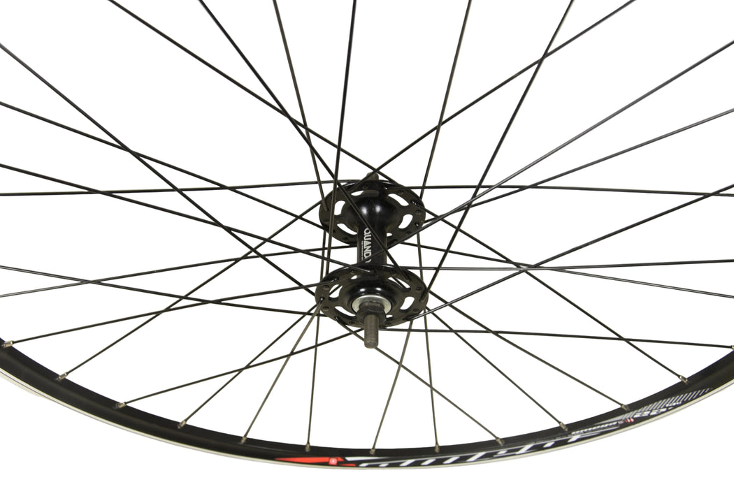 Road - Fixie Bike 700c Front Wheel 622 X13 Omega Double Wall Rim Black Alloy