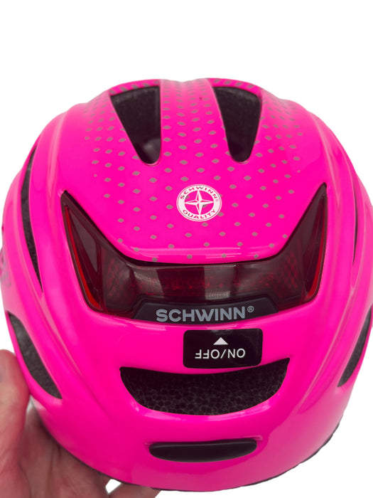 Internet Returns - Schwinn Beam Adjustable Bike Helmet With Rear LED Light - Pink