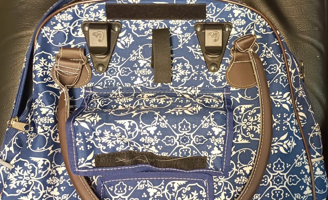 NEW LOOXS FEMME ROMANO BLUE PANNIER BAG, CASUAL SHOPPING BAG 37 x 32 x 20 cm
