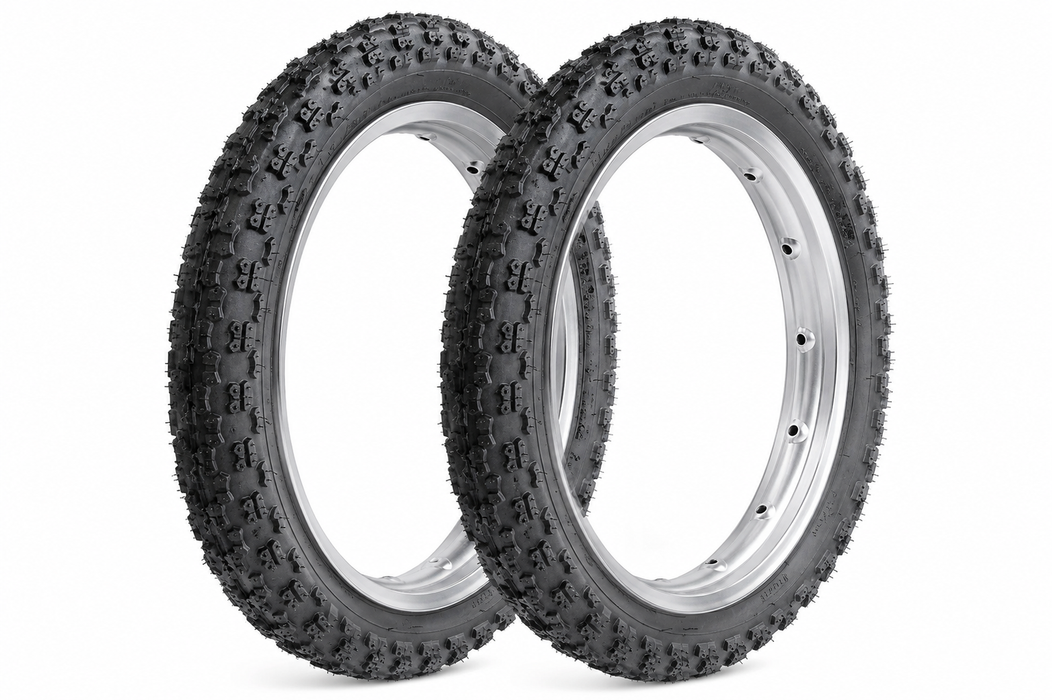 12 1/2" x 2 1/4" Kids Bike Tyres & Innertubes Kids Stroller Comp Iii Tread Black