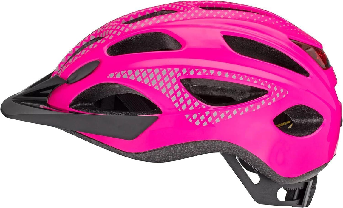 Internet Returns - Schwinn Beam Adjustable Bike Helmet With Rear LED Light - Pink