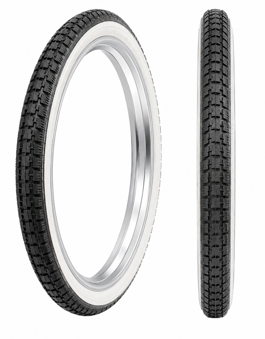 Rare Hard To Find 14 x 1 3/8 (37 - 298) White Wall New Bike Tyres Or Tubes