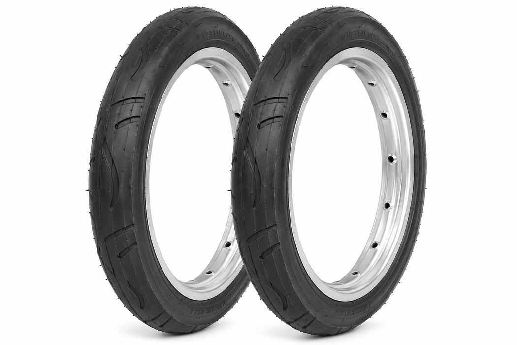 12 1/2 x 1.75 x 2 1/4 (47-203) Kids Bike / Scooter / Stroller Slick Tyre / Tubes