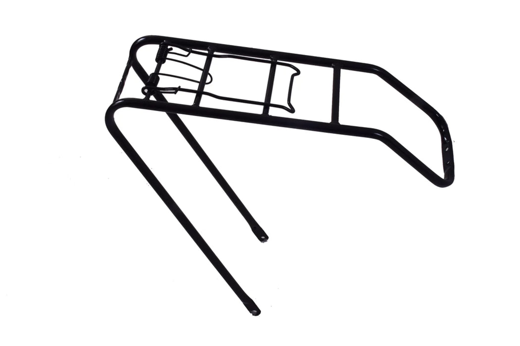 Lightweight 700c Bike Pannier Carrier 47cm Steel Black Cycle Spring Rack