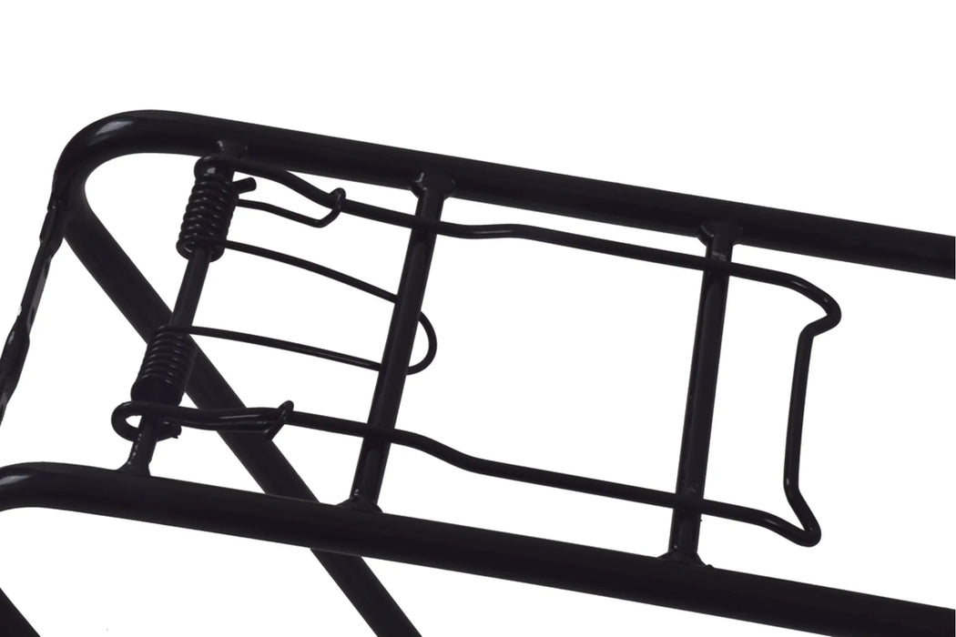 Lightweight 700c Bike Pannier Carrier 47cm Steel Black Cycle Spring Rack