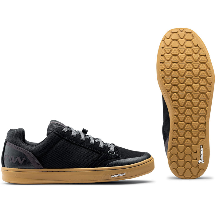 Northwave Tribe 2 Flat Pedal Shoes Men - black 8 1/2" (42 euro)  US 9.5 Michelin Sole