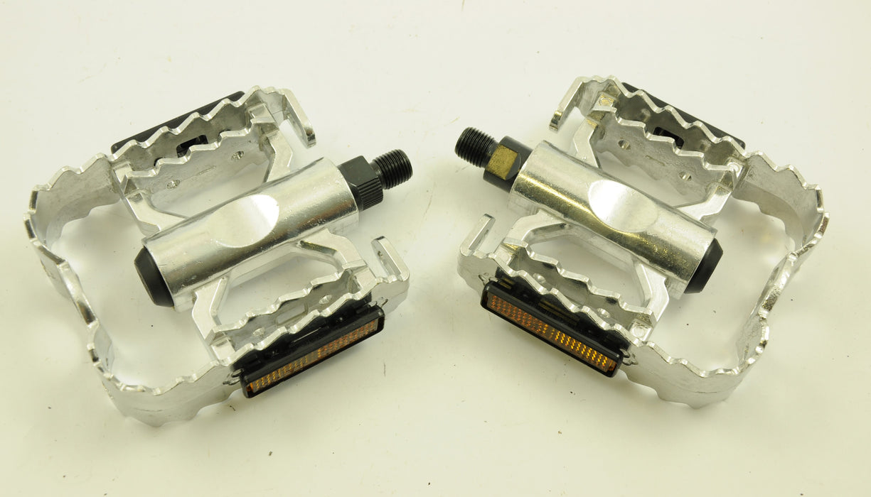 OLD SCHOOL BMX EXCLUSIVE DOUBLE CAGE ALLOY 1-2" PEDALS FOR FREESTYLER & ALL BMX