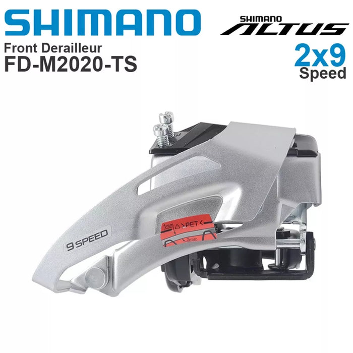 Shimano ALTUS FD-M2020 2 x 9 Speed MTB Bike Front Derailleur Dual Pull 34.9mm