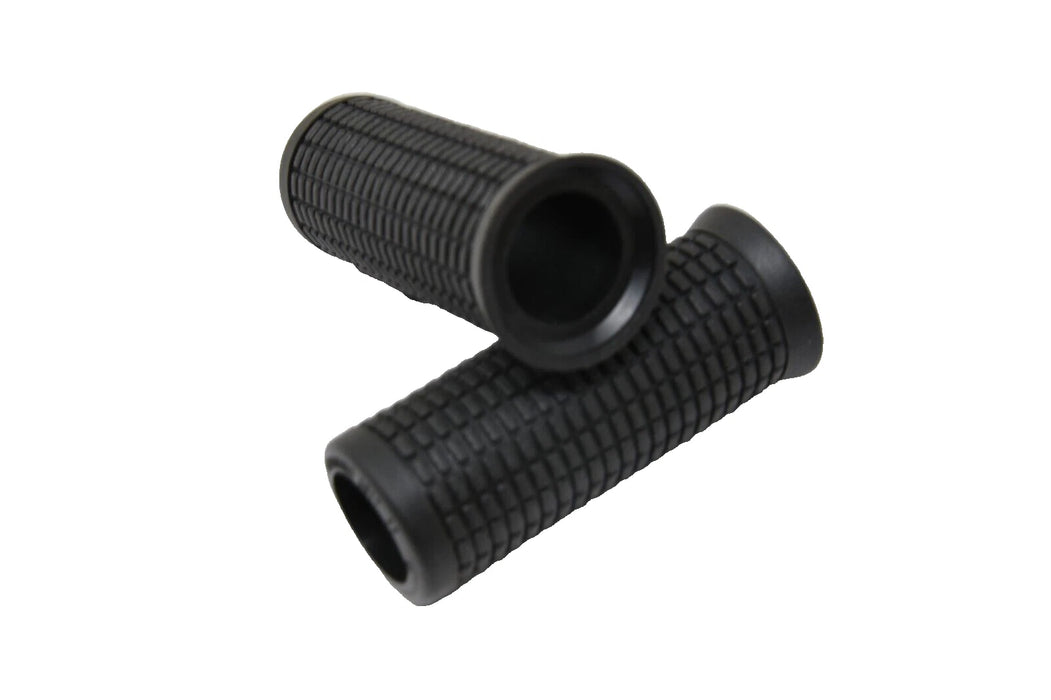 HERRMANS SHORT GRIPSHIFT REVOSHIFT CYCLE HANDLEBAR GRIPS OPEN END 75mm BLACK
