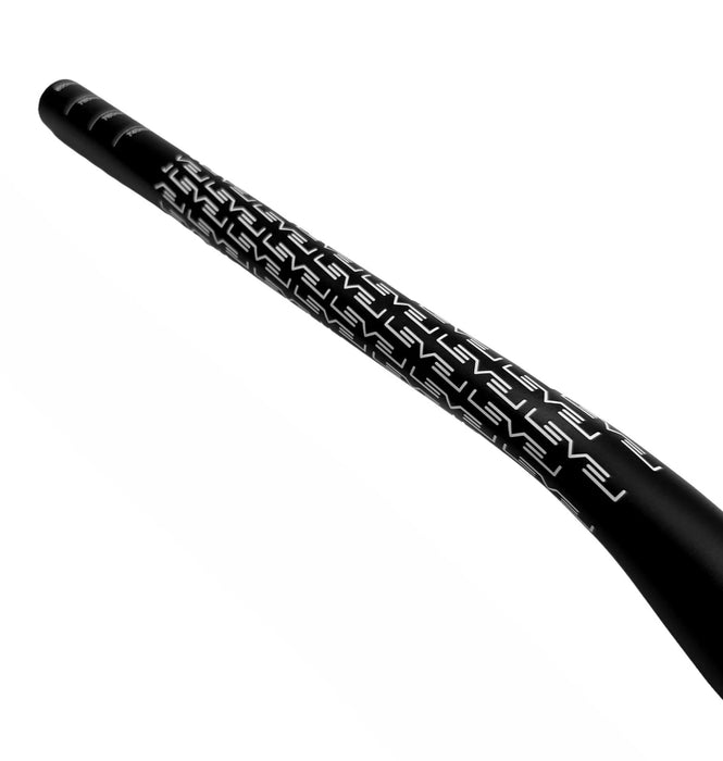 Wide 800mm LEVEL XV 35mm Centre Alloy MTB 25mm Rise Handlebars - Black + Graphic