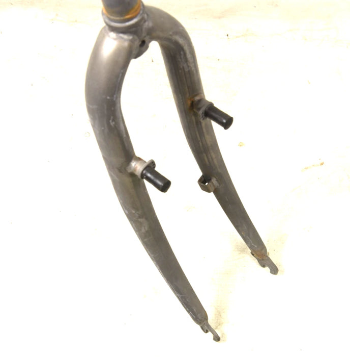700c HYBRID DUTCH BIKE RIGID STEEL FRONT FORK UNPAINTED 1" LONG STEERER 295mm Raw
