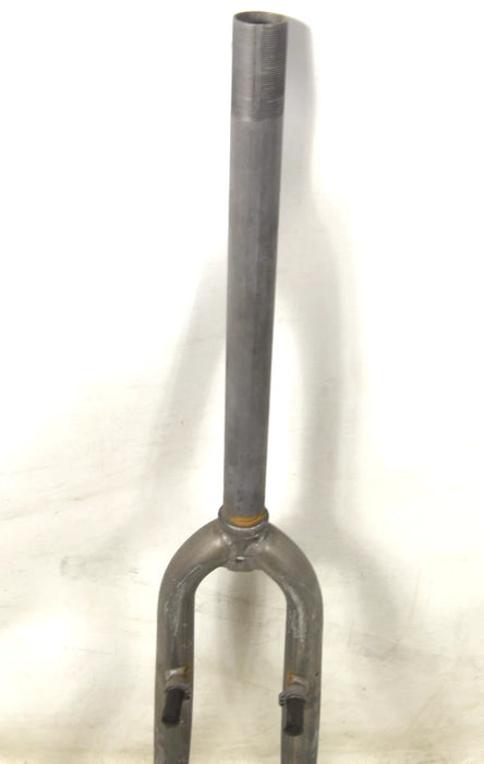 700c HYBRID DUTCH BIKE RIGID STEEL FRONT FORK UNPAINTED 1" LONG STEERER 295mm Raw