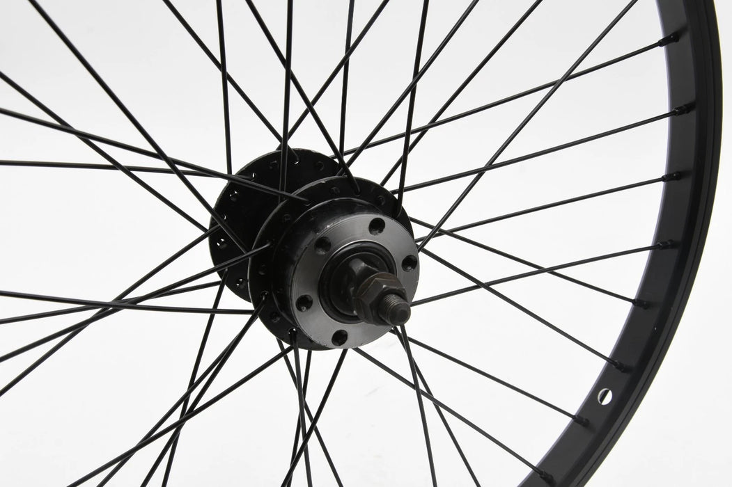20x 1.75 DISC BRAKE FRONT WHEEL BLACK RIM BMX KIDS BIKE FOLDER CYCLE