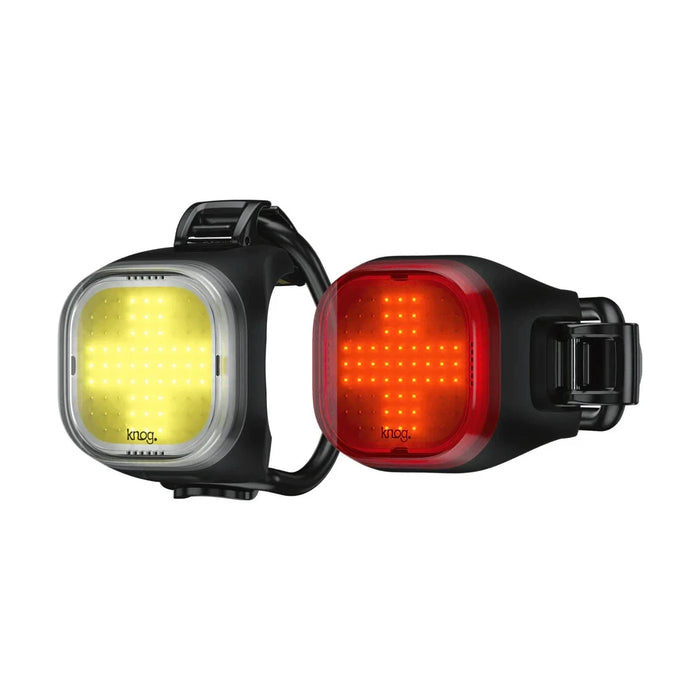 Knog Blinder "Cross" Mini Bike Light Twin pack Front & Rear - 50 + 30 Lumens