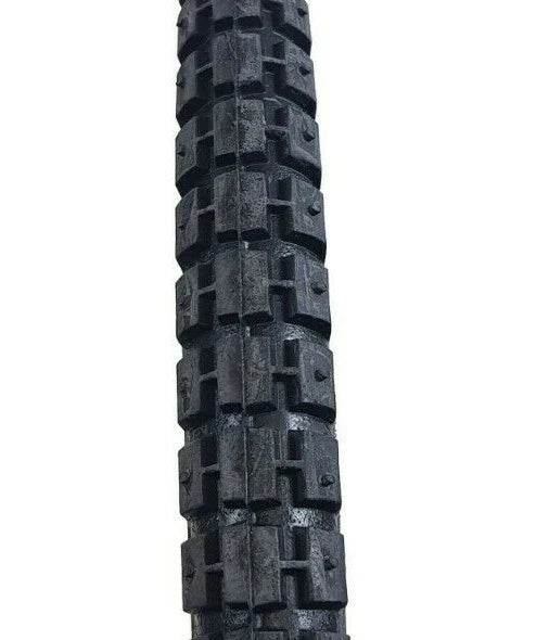 PAIR 28 x 1 1/2 40-635 VINTAGE OLD FASHION ROADSTER ANTIQUE BIKE TYRES WHITEWALL