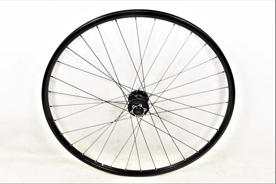 29er 700c Shimano Deore HB-M475 Disc Hub Bike Front Wheel 622 - 19 Rim Black