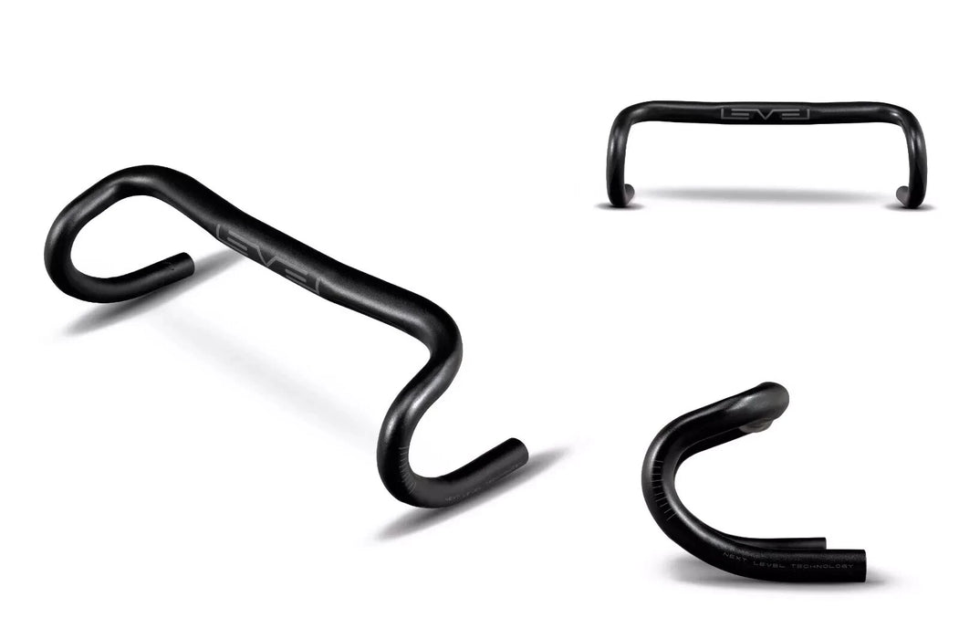 Wholesale Job Lot of Twenty (20) Ribble Level Black Alloy Road Handlebars - 44cm 31.8cm Centre