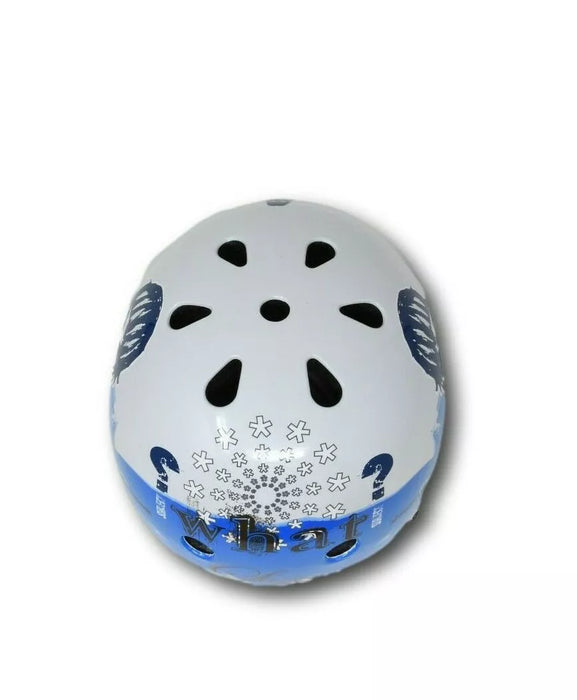 Lazer Trashy Skate BMX Bike Crash Helmet 50-54cm Or 58-62cm Blue / White