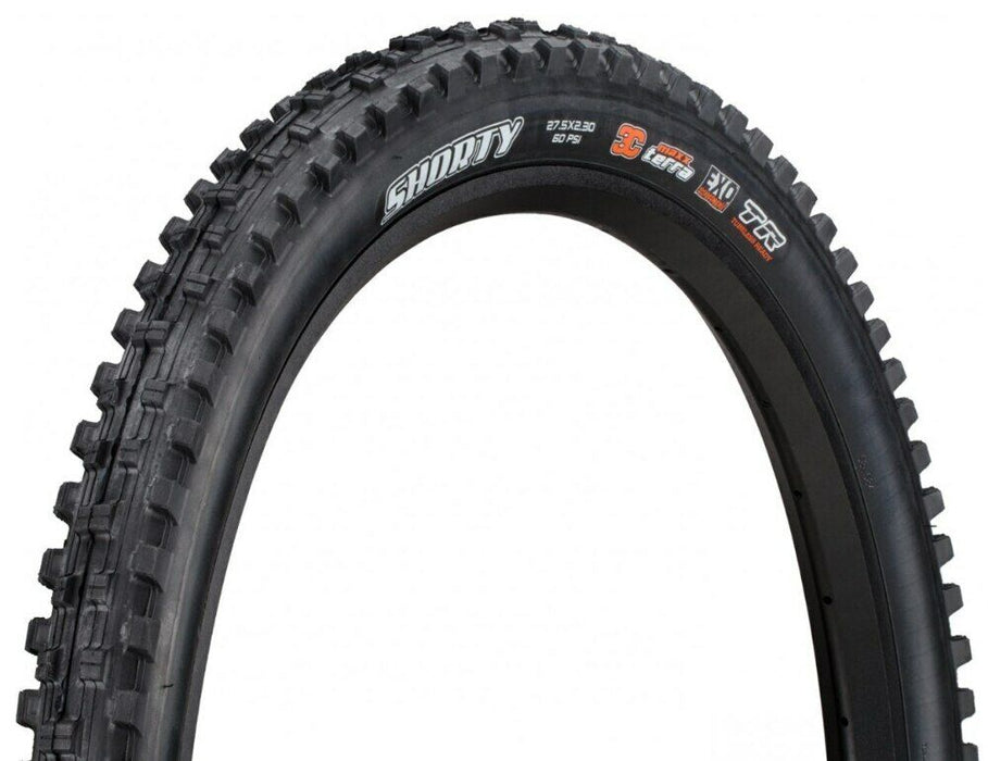 Maxxis Shorty 3C 27.5 x 2.3 Tubeless Ready MaxxTerra EXO TR Folding Tyre - Black