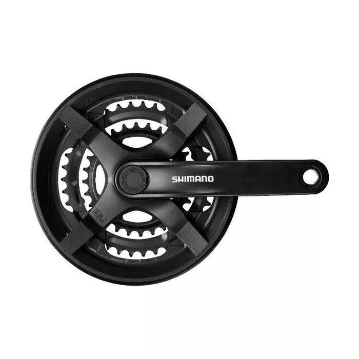 Wholesale Job Lot Box of 20 TWENTY x Shimano Tourney FC-TY301 Triple Chainwheel Chainset - 42/34/24T 175mm With Guard Square Taper