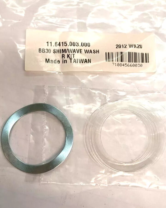 Sram Bottom Bracket BB30 Shim Wave Washer Kit 11.6415.003.000 1 x wave, 5 clear shims