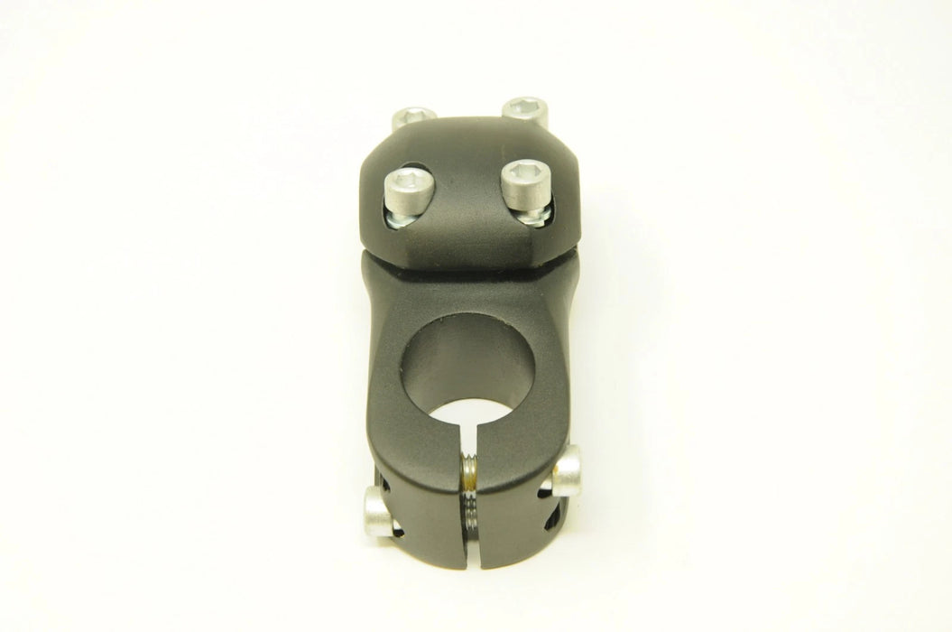 BMX AHEAD 4 BOLT ALLOY SHORTIE A-HEAD HANDLEBAR STEM SANDBLAST BLACK FINISH NEW