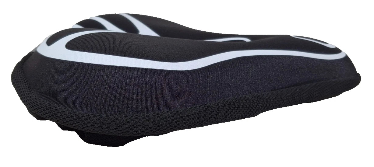 Ladies High Density Gel Bike Seat Cover Padded Soft Saddle Cover - 260mm x 250mm