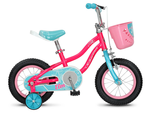 Schwinn Elm 12 Wheel Pink Kids Bike With Stabilisers