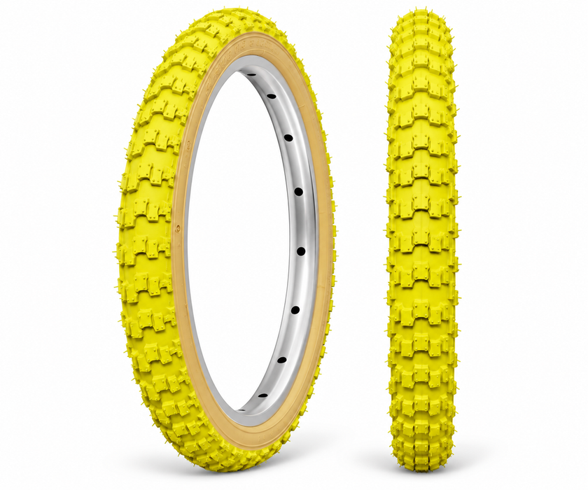 16" Yellow Amberwall Comp 3 Style 16 x 1.75 (47-305) BMX Bike Tyre / Mini Burner