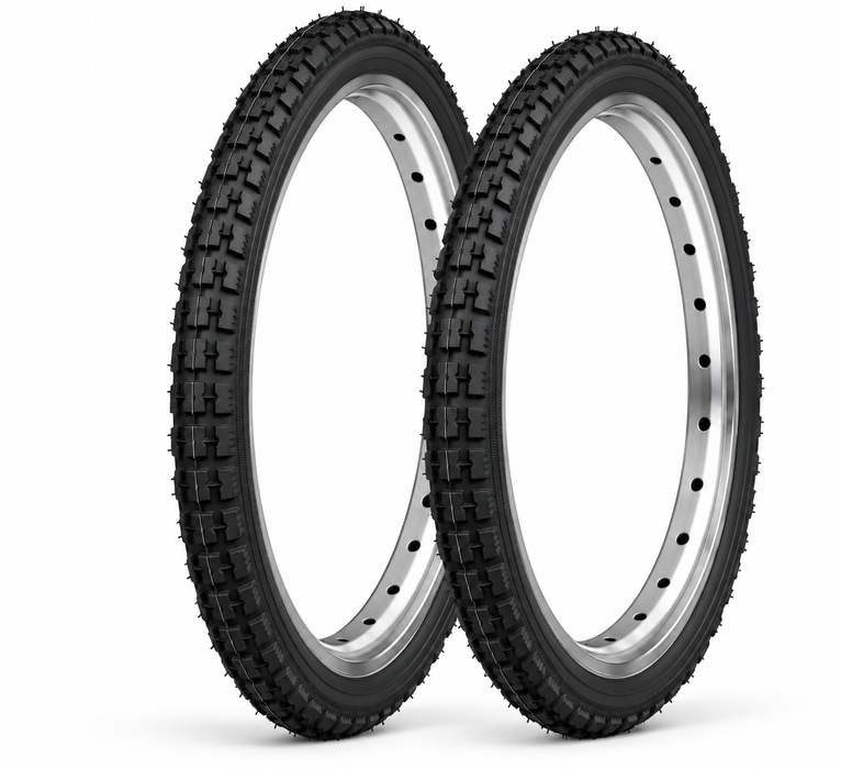 Rare 20 x 1 3/8 (37-451) Black Vintage Shopper Folder Bike Tyres Or Tubes