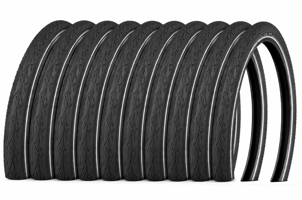 Joblot Of 10 x Vredestein Girando Perfect 700 x 47c (622 - 47) Bike - Black / Brown or Cream Slick Tyres