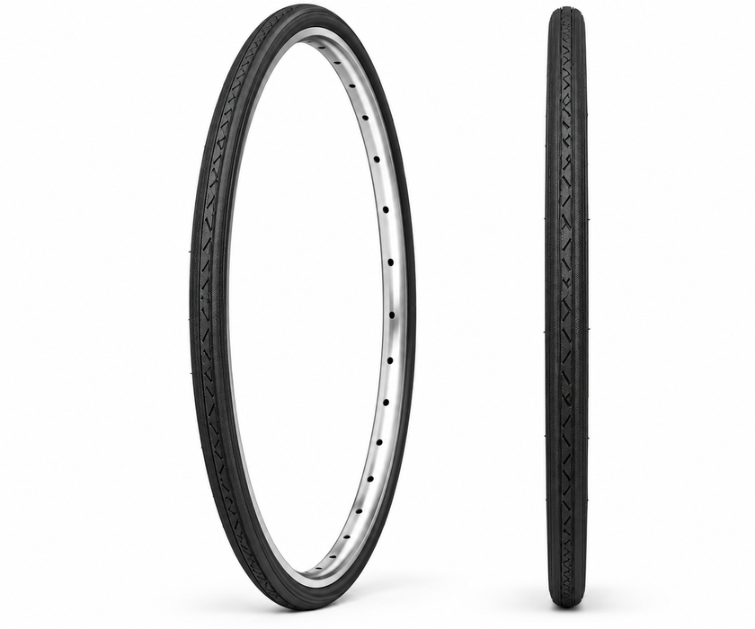 700 x 25c (25-622) Black Road Bike Centre Line Racing Bike Tyre Or Tubes