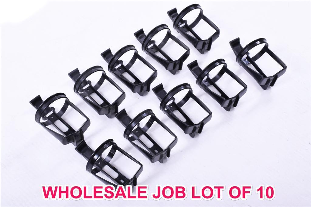 WHOLESALE JOB LOT OF 10x ZEFAL CYCLE WATER BOTTLE HOLDER CAGES BLACK LOW PRICE