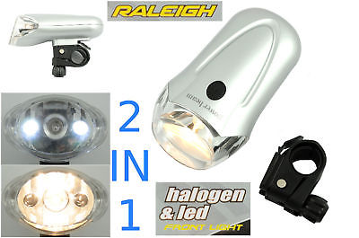 RALEIGH 2-IN-1 HALOGEN & LED FRONT LAMP HEAD LIGHT
