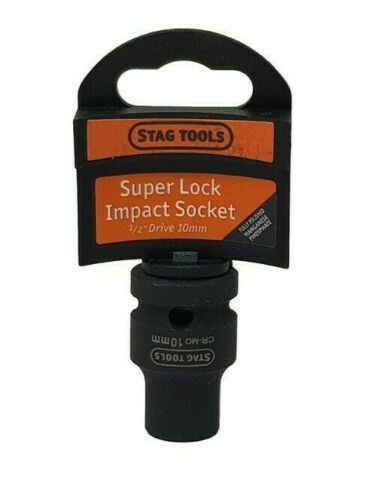 Super Lock Impact Socket 1/2'' Drive 10mm - 24mm Stag Tools Diy Garage Tools